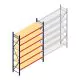 Grootvakstelling AR 3000x1850x600 mm (hxbxd) 6 niveaus blauw beginsectie met voorgemonteerde frames