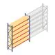 Grootvakstelling AR 3000x2700x600 mm (hxbxd) 6 niveaus blauw beginsectie