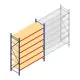 Grootvakstelling AR 3000x2700x800 mm (hxbxd) 6 niveaus blauw beginsectie