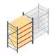 Grootvakstelling AR 2000x1610x1000 mm (hxbxd) 5 niveaus blauw beginsectie met voorgemonteerde frames