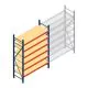 Grootvakstelling AR 2000x1610x600 mm (hxbxd) 6 niveaus blauw beginsectie met voorgemonteerde frames