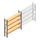 Grootvakstelling AR 2000x2250x500 mm (hxbxd) 4 niveaus verzinkt beginsectie met voorgemonteerde frames
