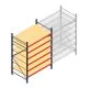 Grootvakstelling AR 2250x1610x1000 mm (hxbxd) 6 niveaus verzinkt beginsectie met voorgemonteerde frames