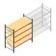 Grootvakstelling AR 2250x2010x900 mm (hxbxd) 4 niveaus verzinkt beginsectie