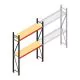 Grootvakstelling AR 2500x1610x500 mm (hxbxd) 2 niveaus verzinkt beginsectie met voorgemonteerde frames