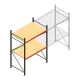 Grootvakstelling AR 2500x1610x900 mm (hxbxd) 2 niveaus verzinkt beginsectie met voorgemonteerde frames