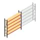 Grootvakstelling AR 2500x2010x500 mm (hxbxd) 5 niveaus verzinkt beginsectie met voorgemonteerde frames