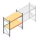 Grootvakstelling AR 2500x2250x1000 mm (hxbxd) 2 niveaus verzinkt beginsectie