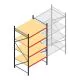 Grootvakstelling AR 3000x1610x1200 mm (hxbxd) 4 niveaus verzinkt beginsectie met voorgemonteerde frames