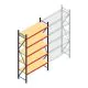 Grootvakstelling AR 3000x1610x600 mm (hxbxd) 5 niveaus verzinkt beginsectie