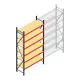 Grootvakstelling AR 3000x1610x600 mm (hxbxd) 6 niveaus verzinkt beginsectie met voorgemonteerde frames