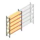Grootvakstelling AR 3000x2010x600 mm (hxbxd) 5 niveaus verzinkt beginsectie met voorgemonteerde frames