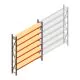 Grootvakstelling AR 3000x2700x500 mm (hxbxd) 6 niveaus verzinkt beginsectie met voorgemonteerde frames