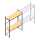 Grootvakstelling AR 3000x2700x800 mm (hxbxd) 2 niveaus verzinkt beginsectie
