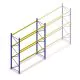 Gebruikte Esmena palletstelling 4600x3600x1100mm (hxbxd) 3 niveaus beginsectie 3367kg/set