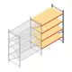 Gebruikte grootvakstelling AR 2000x1850x1200 mm (hxbxd) 4 niveaus aanbouwsectie