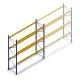 Gebruikte Esmena palletstelling 4100x3600x1100mm (hxbxd) 3 niveaus beginsectie
