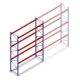 Gebruikte Esmena palletstelling 4100x3300x1100mm (hxbxd) 3 niveaus beginsectie