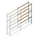 Gebruikte JH MPB palletstelling 3850x3600x1100 mm (hxbxd) 3 niveaus aanbouwsectie