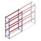 Gebruikte Mecalux palletstelling 6000x3600x1100 mm (hxbxd) 3 niveaus beginsectie