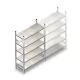 Gebruikte legbordstelling Schafer R3000 2300x1280x800 mm (hxbxd) 5 niveaus beginsectie