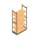 Houten legbordstelling BT Euro 2400x1170x600 mm (hxbxd) 5 niveaus beginsectie