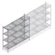 Hygiënische stelling 6611 1800x1500x560 mm (hxbxd) 4 niveaus beginsectie