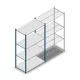 Legbordstelling Medium Duty 2000x1150x600mm (hxbxd) 4 niveaus blauw beginsectie