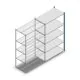 Legbordstelling Medium Duty 2000x1150x600mm (hxbxd) 5 niveaus blauw aanbouwsectie