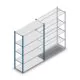 Legbordstelling Medium Duty 2000x1300x500mm (hxbxd) 5 niveaus blauw beginsectie