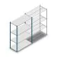 Legbordstelling Medium Duty 2000x1300x600mm (hxbxd) 4 niveaus blauw beginsectie