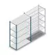 Legbordstelling Medium Duty 2000x1300x600mm (hxbxd) 5 niveaus blauw beginsectie