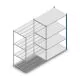 Legbordstelling Medium Duty 2000x1300x800mm (hxbxd) 4 niveaus blauw aanbouwsectie
