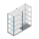 Legbordstelling Medium Duty 2200x1150x800mm (hxbxd) 5 niveaus blauw beginsectie