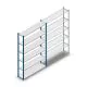 Legbordstelling Medium Duty 2200x1300x300mm (hxbxd) 6 niveaus blauw beginsectie