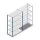 Legbordstelling Medium Duty 2200x1300x600mm (hxbxd) 5 niveaus blauw beginsectie