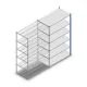 Legbordstelling Medium Duty 2200x1300x700mm (hxbxd) 6 niveaus blauw aanbouwsectie