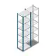 Legbordstelling Medium Duty 2000x550x400mm (hxbxd) 6 niveaus blauw beginsectie