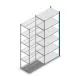 Legbordstelling Medium Duty 2200x850x500mm (hxbxd) 6 niveaus blauw aanbouwsectie
