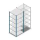 Legbordstelling Medium Duty 2200x850x800mm (hxbxd) 6 niveaus blauw beginsectie