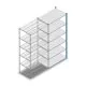 Legbordstelling Medium Duty 2500x1150x700mm (hxbxd) 6 niveaus blauw aanbouwsectie