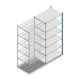 Legbordstelling Medium Duty 2500x1150x800mm (hxbxd) 6 niveaus blauw aanbouwsectie