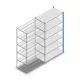 Legbordstelling Medium Duty 2500x1300x700mm (hxbxd) 6 niveaus blauw aanbouwsectie
