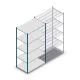 Legbordstelling Medium Duty 2500x1300x800mm (hxbxd) 5 niveaus blauw beginsectie
