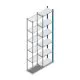 Legbordstelling Medium Duty 2500x550x300mm (hxbxd) 6 niveaus blauw aanbouwsectie
