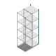Legbordstelling Medium Duty 2500x550x700mm (hxbxd) 5 niveaus blauw aanbouwsectie