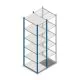 Legbordstelling Medium Duty 2500x550x800mm (hxbxd) 6 niveaus blauw beginsectie