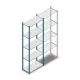 Legbordstelling Medium Duty 2500x850x400mm (hxbxd) 5 niveaus blauw beginsectie