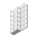 Legbordstelling Medium Duty 2500x850x400mm (hxbxd) 6 niveaus blauw aanbouwsectie
