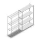 Legbordstelling Medium Duty 2000x1300x400mm (hxbxd) 4 niveaus antraciet aanbouwsectie